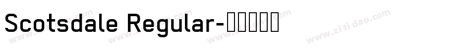 Scotsdale Regular字体转换